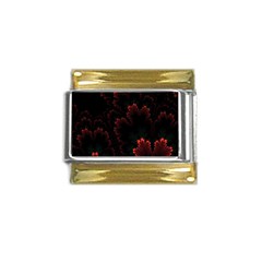 Amoled Red N Black Gold Trim Italian Charm (9mm) by nateshop