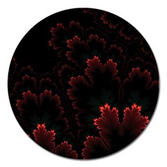 Amoled Red N Black Magnet 5  (round) by nateshop