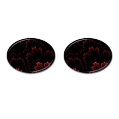 Amoled Red N Black Cufflinks (oval) by nateshop