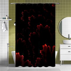 Amoled Red N Black Shower Curtain 48  X 72  (small)  by nateshop