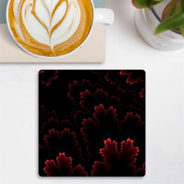 Amoled Red N Black UV Print Square Tile Coaster 