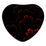 Amoled Red N Black Heart Glass Fridge Magnet (4 pack) Front