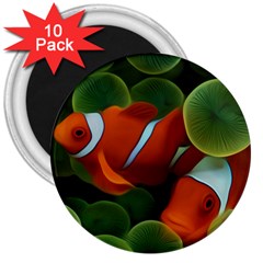 Fish 3  Magnets (10 Pack)  by nateshop