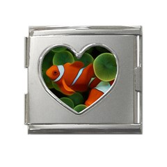 Fish Mega Link Heart Italian Charm (18mm) by nateshop