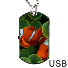 Fish Dog Tag Usb Flash (one Side) by nateshop