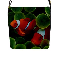 Fish Flap Closure Messenger Bag (l) by nateshop