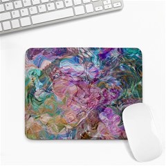 Abstract Waves Small Mousepad by kaleidomarblingart