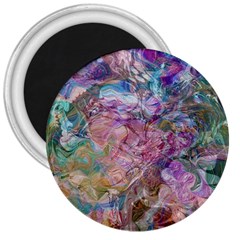 Abstract Waves 3  Magnets by kaleidomarblingart