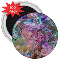 Abstract Waves 3  Magnets (100 Pack) by kaleidomarblingart