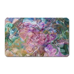 Abstract Waves Magnet (rectangular) by kaleidomarblingart