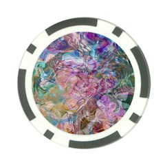 Abstract Waves Poker Chip Card Guard by kaleidomarblingart