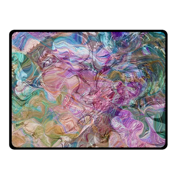 Abstract waves Fleece Blanket (Small)