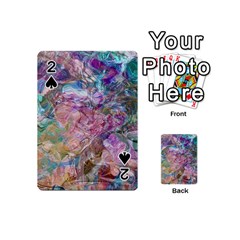 Abstract Waves Playing Cards 54 Designs (mini) by kaleidomarblingart