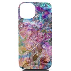 Abstract Waves Iphone 14 Black Uv Print Case by kaleidomarblingart