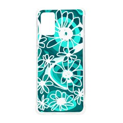 Mazipoodles Love Flowers - Dark Teal Turquoise White Samsung Galaxy S20plus 6 7 Inch Tpu Uv Case by Mazipoodles