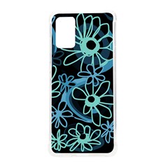 Mazipoodles Love Flowers - Black Dusty Blue Duck Egg Green Samsung Galaxy S20plus 6 7 Inch Tpu Uv Case by Mazipoodles