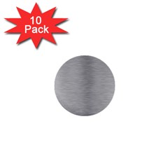 Aluminum Textures, Horizontal Metal Texture, Gray Metal Plate 1  Mini Buttons (10 Pack)  by nateshop