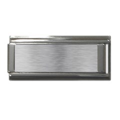 Aluminum Textures, Horizontal Metal Texture, Gray Metal Plate Superlink Italian Charm (9mm) by nateshop