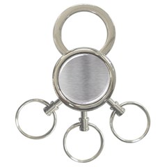 Aluminum Textures, Horizontal Metal Texture, Gray Metal Plate 3-ring Key Chain by nateshop