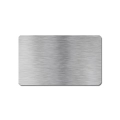 Aluminum Textures, Horizontal Metal Texture, Gray Metal Plate Magnet (name Card) by nateshop