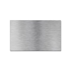 Aluminum Textures, Horizontal Metal Texture, Gray Metal Plate Sticker Rectangular (10 Pack)