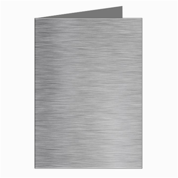 Aluminum Textures, Horizontal Metal Texture, Gray Metal Plate Greeting Card