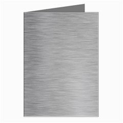 Aluminum Textures, Horizontal Metal Texture, Gray Metal Plate Greeting Card by nateshop