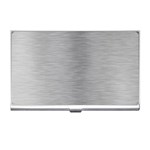 Aluminum Textures, Horizontal Metal Texture, Gray Metal Plate Business Card Holder Front