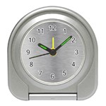 Aluminum Textures, Horizontal Metal Texture, Gray Metal Plate Travel Alarm Clock Front