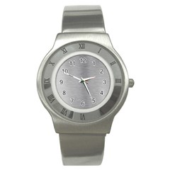 Aluminum Textures, Horizontal Metal Texture, Gray Metal Plate Stainless Steel Watch by nateshop