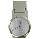 Aluminum Textures, Horizontal Metal Texture, Gray Metal Plate Money Clip Watches Front