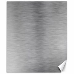 Aluminum Textures, Horizontal Metal Texture, Gray Metal Plate Canvas 20  X 24  by nateshop