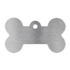 Aluminum Textures, Horizontal Metal Texture, Gray Metal Plate Dog Tag Bone (two Sides) by nateshop