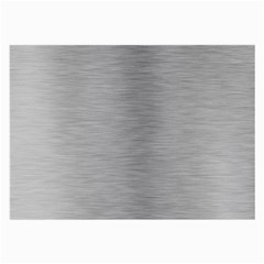 Aluminum Textures, Horizontal Metal Texture, Gray Metal Plate Large Glasses Cloth by nateshop