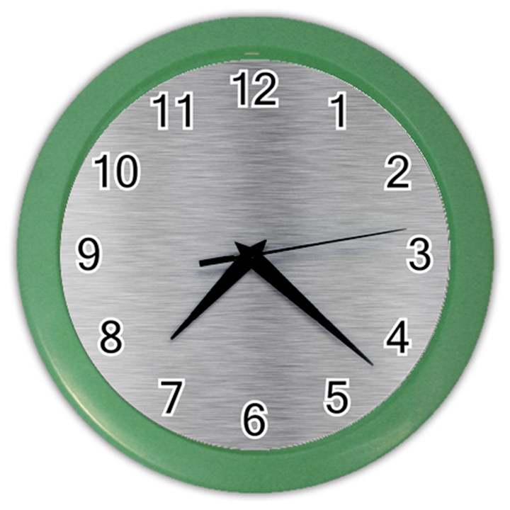 Aluminum Textures, Horizontal Metal Texture, Gray Metal Plate Color Wall Clock