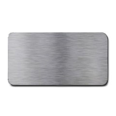 Aluminum Textures, Horizontal Metal Texture, Gray Metal Plate Medium Bar Mat by nateshop