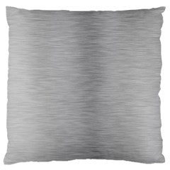 Aluminum Textures, Horizontal Metal Texture, Gray Metal Plate Large Cushion Case (two Sides) by nateshop