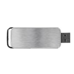 Aluminum Textures, Horizontal Metal Texture, Gray Metal Plate Portable Usb Flash (one Side) by nateshop