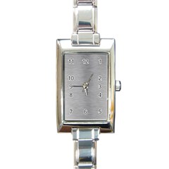 Aluminum Textures, Horizontal Metal Texture, Gray Metal Plate Rectangle Italian Charm Watch by nateshop