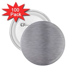 Aluminum Textures, Horizontal Metal Texture, Gray Metal Plate 2 25  Buttons (100 Pack)  by nateshop