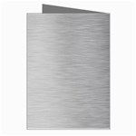 Aluminum Textures, Horizontal Metal Texture, Gray Metal Plate Greeting Card Right