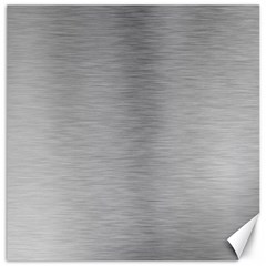 Aluminum Textures, Horizontal Metal Texture, Gray Metal Plate Canvas 20  X 20  by nateshop