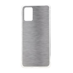 Aluminum Textures, Horizontal Metal Texture, Gray Metal Plate Samsung Galaxy S20plus 6 7 Inch Tpu Uv Case by nateshop