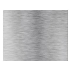 Aluminum Textures, Horizontal Metal Texture, Gray Metal Plate Premium Plush Fleece Blanket (large) by nateshop