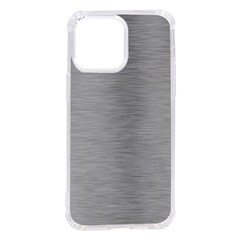 Aluminum Textures, Horizontal Metal Texture, Gray Metal Plate Iphone 14 Pro Max Tpu Uv Print Case