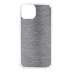 Aluminum Textures, Horizontal Metal Texture, Gray Metal Plate Iphone 13 Tpu Uv Print Case by nateshop