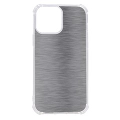 Aluminum Textures, Horizontal Metal Texture, Gray Metal Plate Iphone 13 Pro Max Tpu Uv Print Case