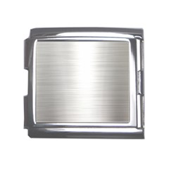 Aluminum Textures, Polished Metal Plate Mega Link Italian Charm (18mm) by nateshop