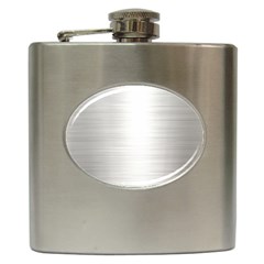 Aluminum Textures, Polished Metal Plate Hip Flask (6 Oz) by nateshop