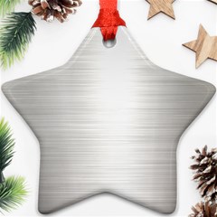 Aluminum Textures, Polished Metal Plate Star Ornament (two Sides) by nateshop